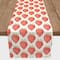 Watercolor Strawberries Indoor/Outdoor Table Runner